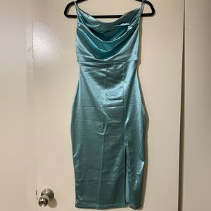Fashion Nova Teal Dress